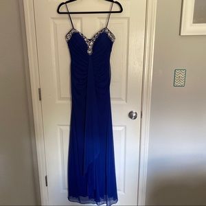 Blue LIKE NEW Sparkly Prom Dress Size 8